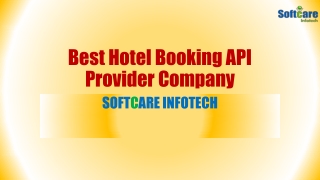 Best Hotel Booking API Provider Company