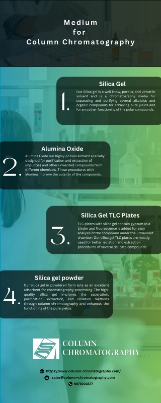 Medium for Column Chromatography