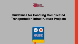 Guidelines for Handling Complicated Transportation Infrastructure Projects