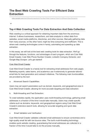 The Best Web Crawling Tools For Efficient Data Extraction (1)