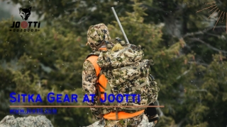 Jootti's Sitka Gear Collection for Outdoor Excursion and Activities