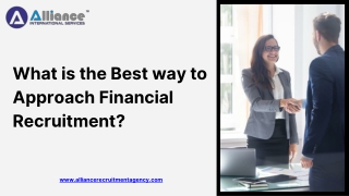 What is the Best way to Approach Financial Recruitment