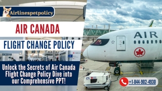 Know everything about Air Canada Flight Change Policy