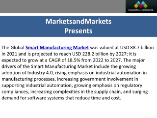 Smart Manufacturing Market Forecast: $228.2 Billion Industry by 2027