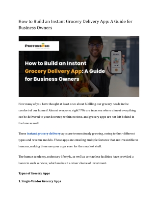 How to Build an Instant Grocery Delivery App_ A Guide for Business Owners