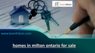 Discover Your Dream Home in Milton, Ontario - Team Hilson