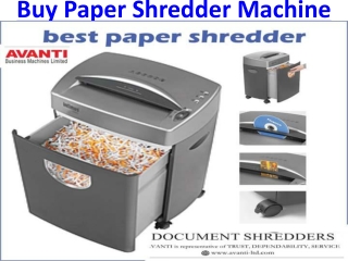 Shredding Machine Manufacturers For Official & Personal And Industrial Uses