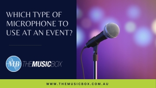 Which Type of Microphone to Use at an Event