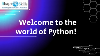 Best Way to Learn About Python | ShapeMySkills