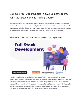 Maximize Your Opportunities in 2023_ Join Uncodemy Full-Stack Development Training Course (1).docx (1)