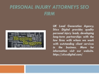 Personal Injury Attorneys SEO Firm