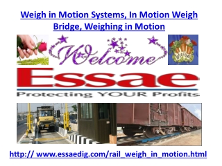 Weigh in Motion Systems, In Motion Weigh Bridge, Weighing in