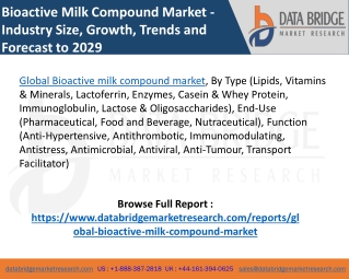 Bioactive Milk Compound Market