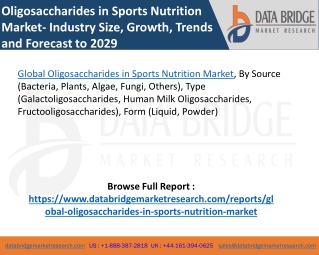 Oligosaccharides in Sports Nutrition Market