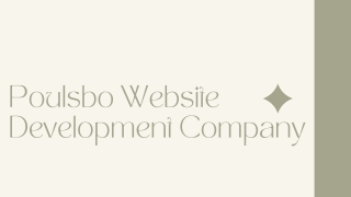 Poulsbo Website Development Company - PPT