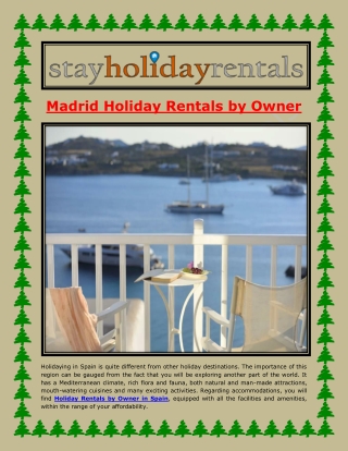 Madrid Holiday Rentals by Owner
