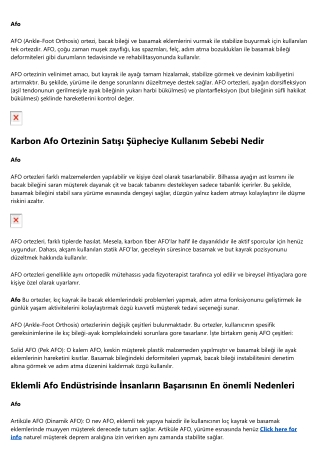 Büyük Bir Dinamik Karbon Afo Nedir'in Anatomisi