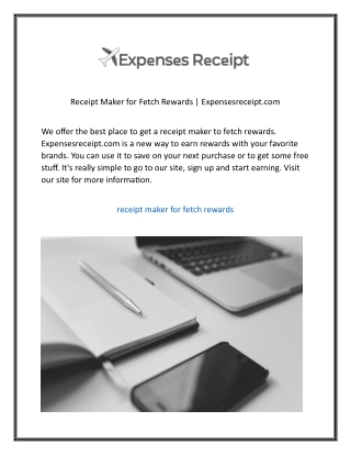 Receipt Maker for Fetch Rewards Expensesreceipt.com