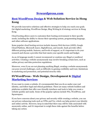 AI strategy services in Hong Kong