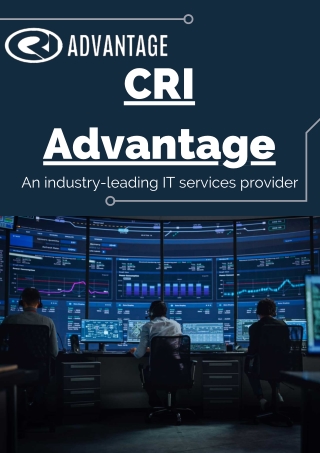 IT Operations Management – CRI Advantage