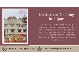 Destinations Wedding Venues | Wedding Resorts in Jaipur