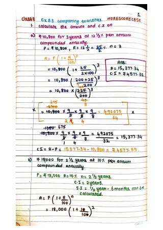 class 8 chapter 8 Comparing quantities Ex 8.3