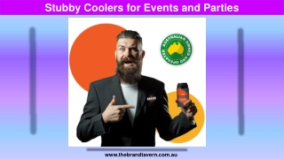 Stubby Coolers for Events and Parties