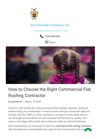 How to Choose the Right Commercial Flat Roofing Contractor in Colorado