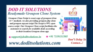 Groupon Clone Script - DOD IT SOLUTIONS