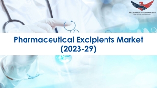 Pharmaceutical Excipients Market Size, Growth and Research Report 2029.