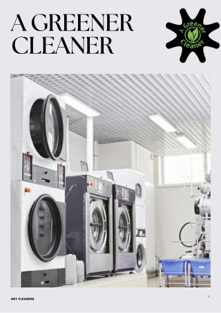 Chemical Free Dry Cleaners Saint Johns County – A Greener Cleaner