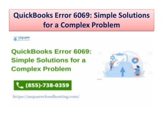 A Comprehensive Guide to Resolving QuickBooks Error 6069