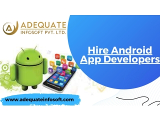 Unlock the full potential of Android with our innovative app development service