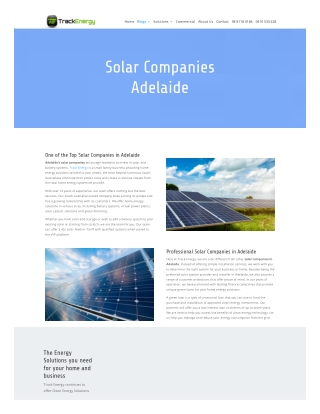 Solar companies adelaide