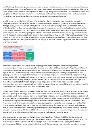 Statistik Sgp Resmi Togel Sgp Pengeluaran Hari Ini