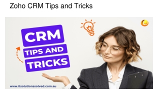 Zoho CRM Tips and Tricks