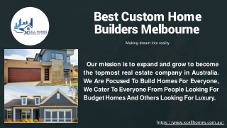 Best Custom Home Builders Melbourne