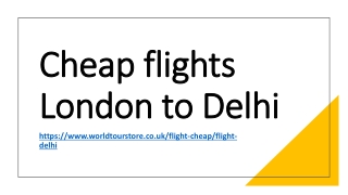 Cheap flights London to Delhi