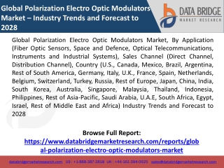 Global Polarization Electro Optic Modulators Market