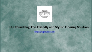 Jute Round Rug Eco-Friendly and Stylish Flooring Solution