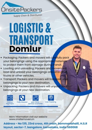 Onsite Movers and Packers in Domlur