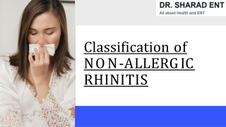 Understanding Non-Allergic Rhinitis Symptoms