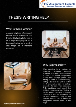 THESIS WRITING HELP pdf