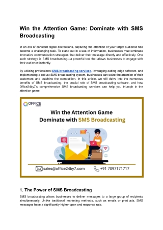 Win the Attention Game_ Dominate with SMS Broadcasting