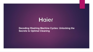 Decoding Washing Machine Cycles Unlocking the Secrets to Optimal Cleaning