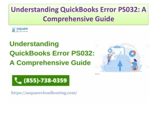 A Step-by-Step Guide to Fixing QuickBooks Error PS032