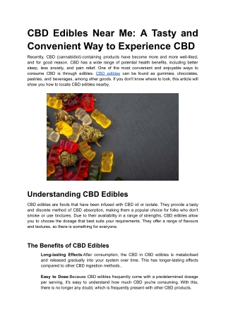 CBD Edibles Near Me_ A Tasty and Convenient Way to Experience CBD