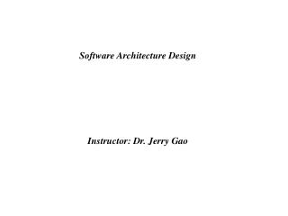 PPT - Software Architecture Design PowerPoint Presentation, free