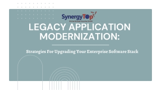 Strategies For Upgrading Your Enterprise Software Stack