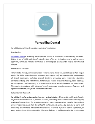 Dentist Yarrabilba - Dental Payment Plans Logan - Bilby Dental